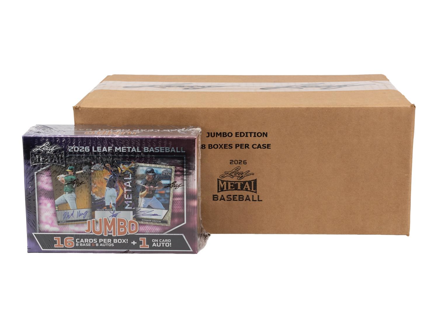 2026 Leaf Metal Baseball Hobby Jumbo 8-Box Case | DA Card World