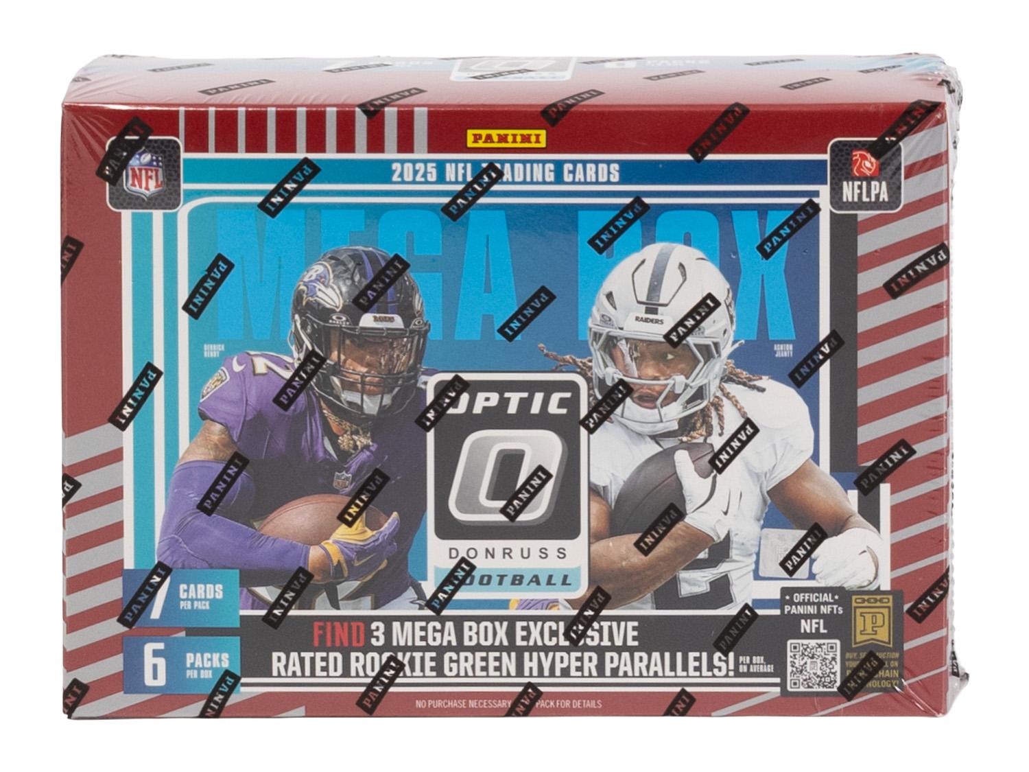 2025 Panini Donruss Optic Football Mega Box (Green Hyper Parallels