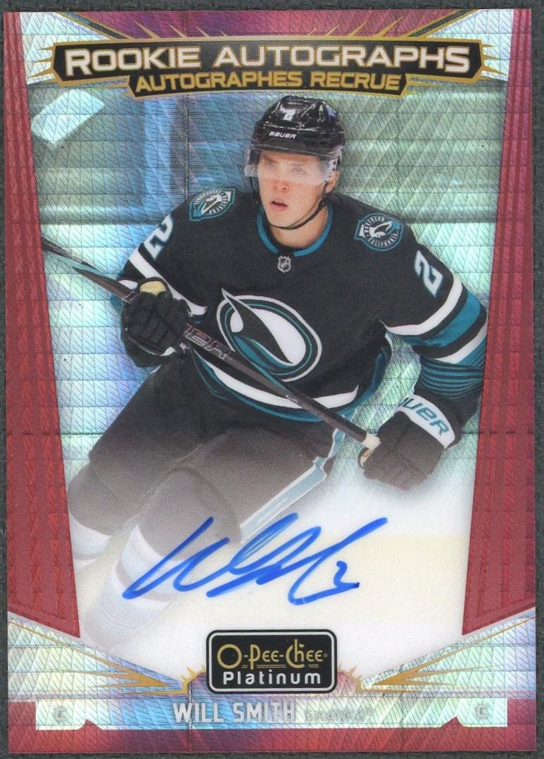 2024/25 O-Pee-Chee Platinum Will Smith Red Prism Auto /30 | DA