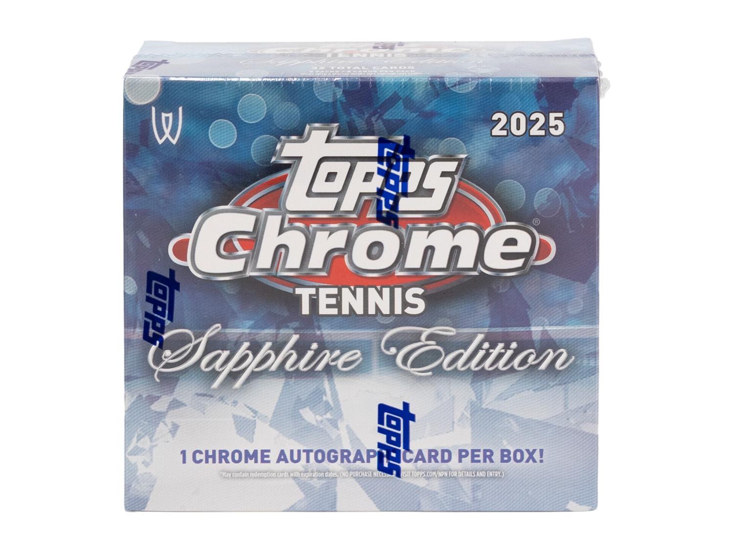 2025 Topps Chrome Tennis Sapphire Edition Box | DA Card World