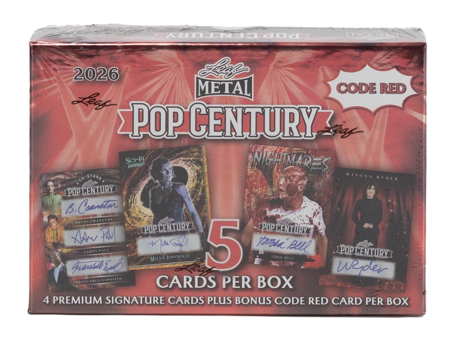 2026 Leaf Pop Century Code Red Hobby Box | DA Card World