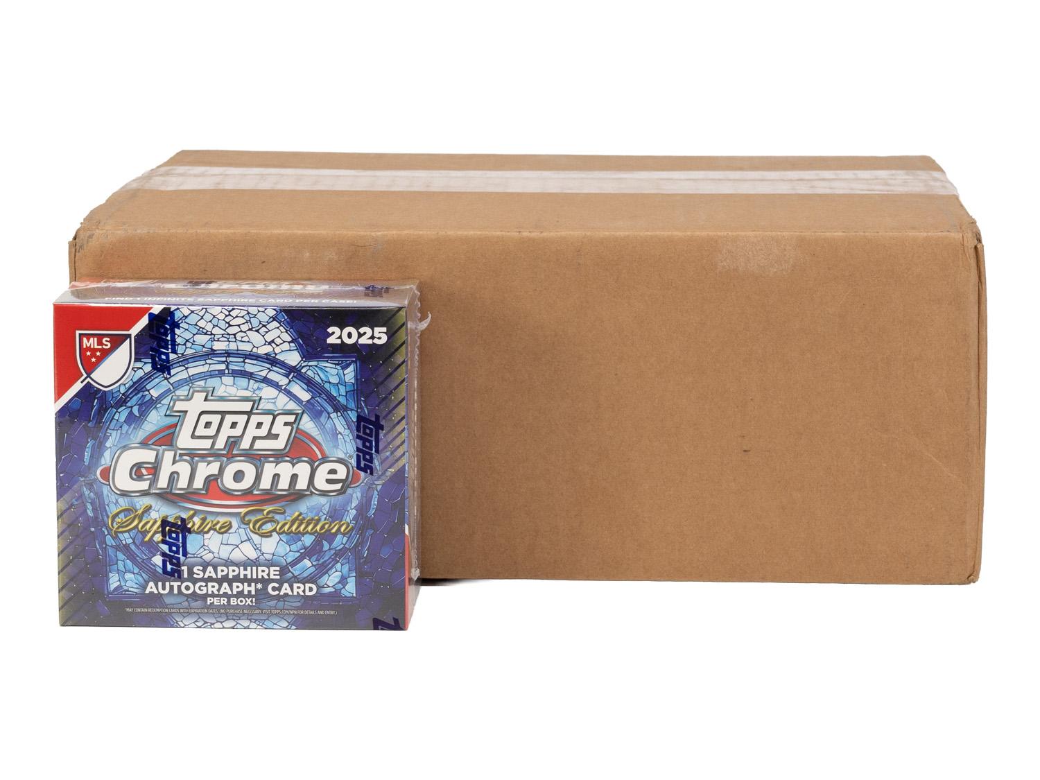 2025 Topps Chrome MLS Soccer Sapphire Edition 10-Box Case | DA 