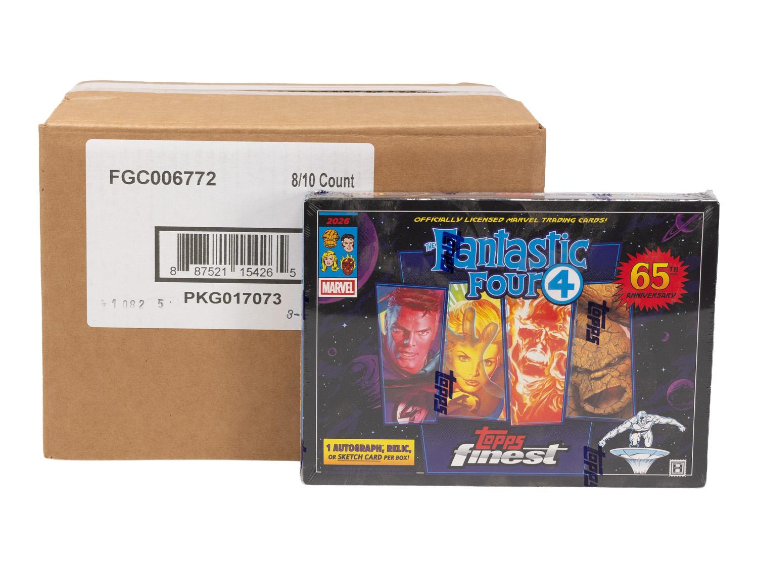2026 Topps Finest Fantastic Four Hobby 8-Box Case | DA Card World