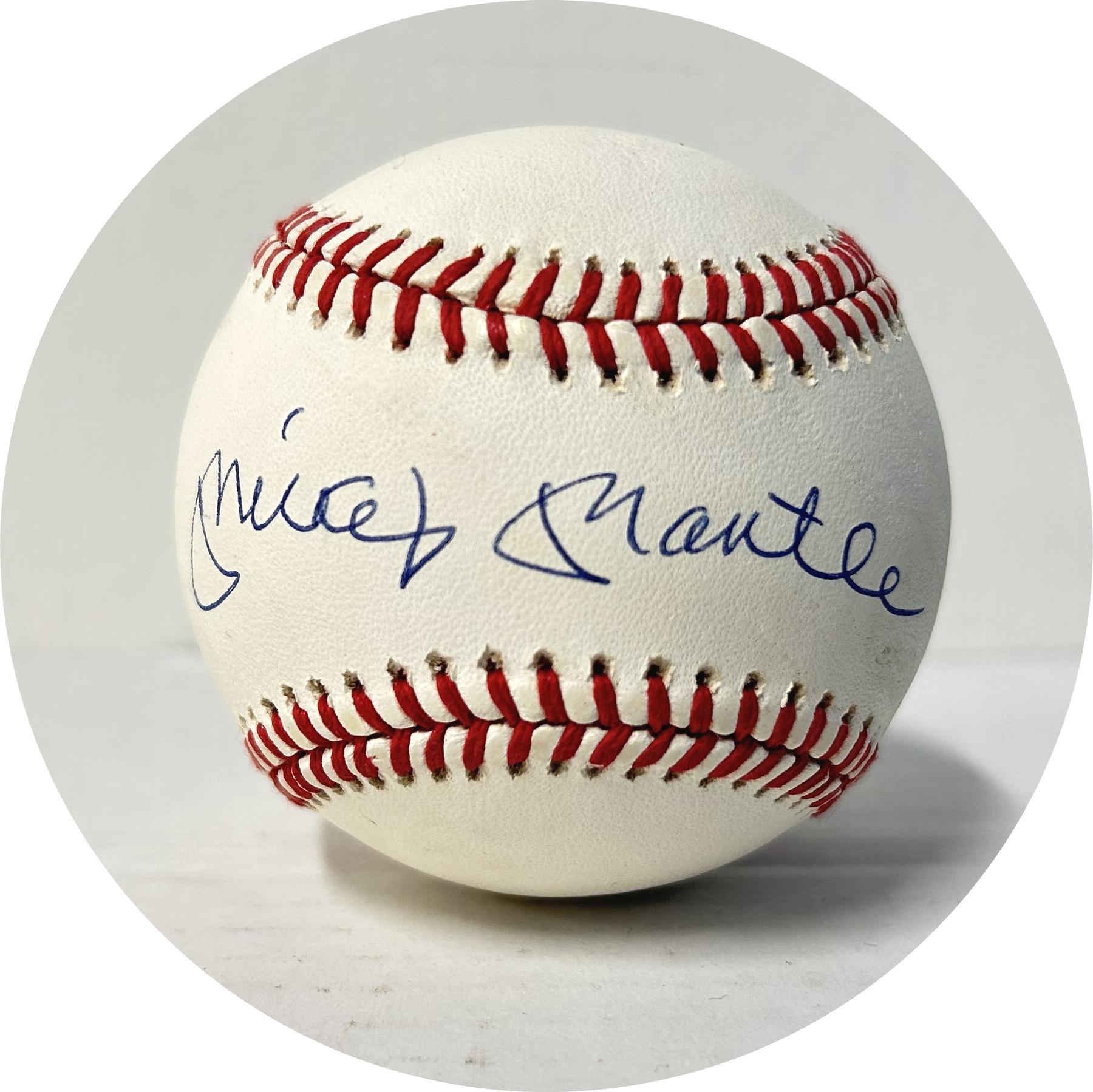 Mickey Mantle Autographed AL Brown Baseball JSA ZZ55446 (Reed Buy