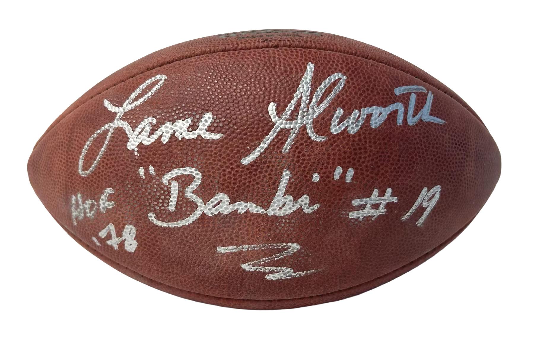 Lance Alworth Autographed Wilson NFL Game Football (Chargers logo