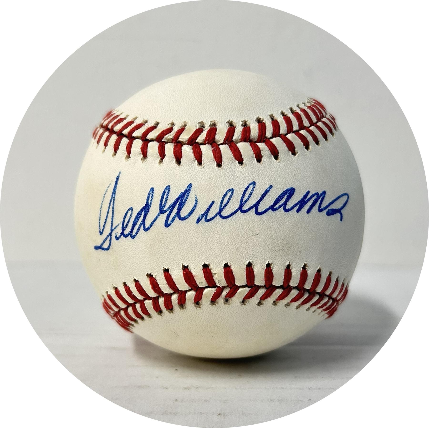 Ted Williams Autographed AL Brown Baseball JSA ZZ55415 (Reed Buy