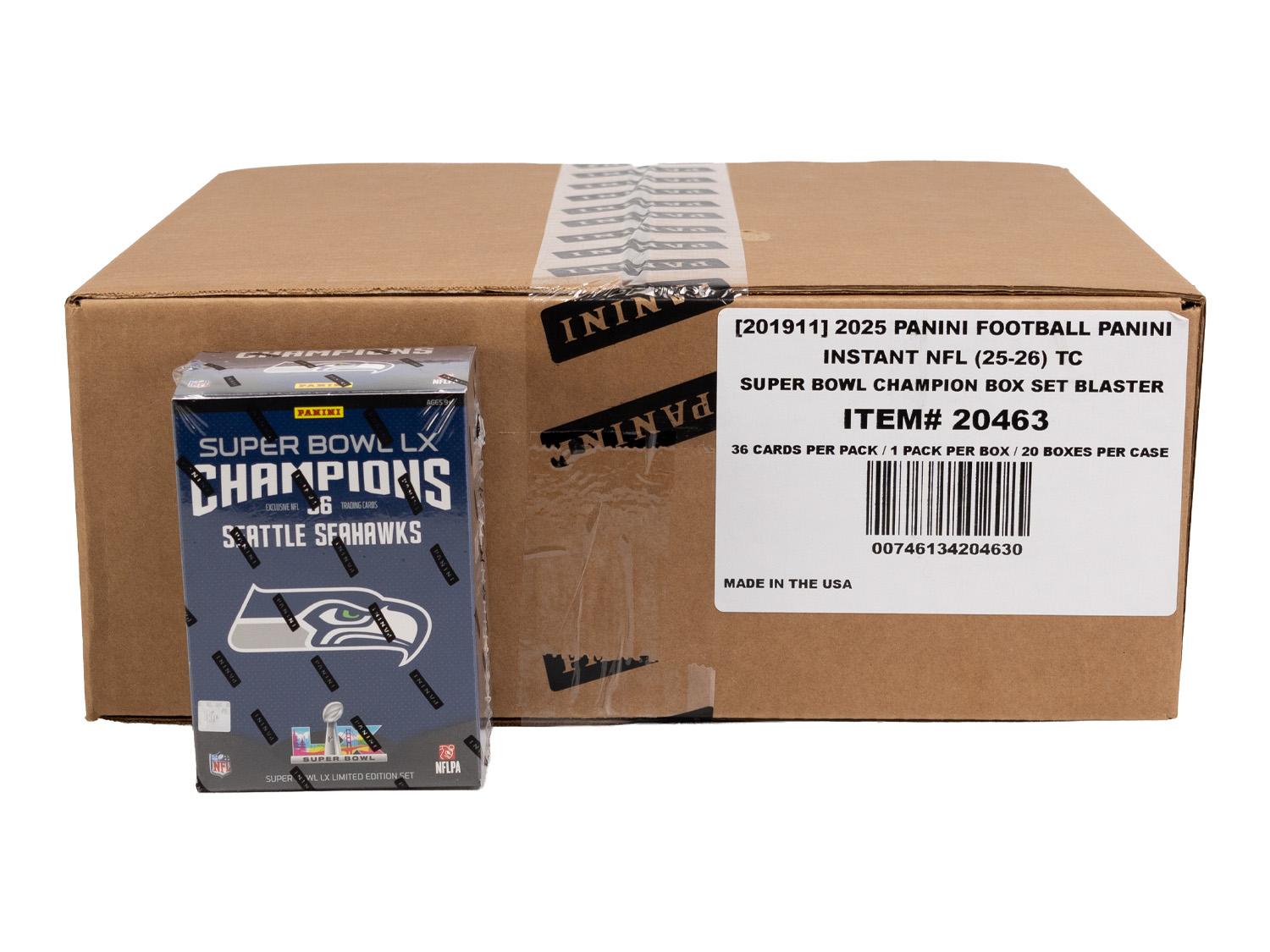 2025 Panini Seattle Seahawks Super Bowl LX Champions Set 20-Box