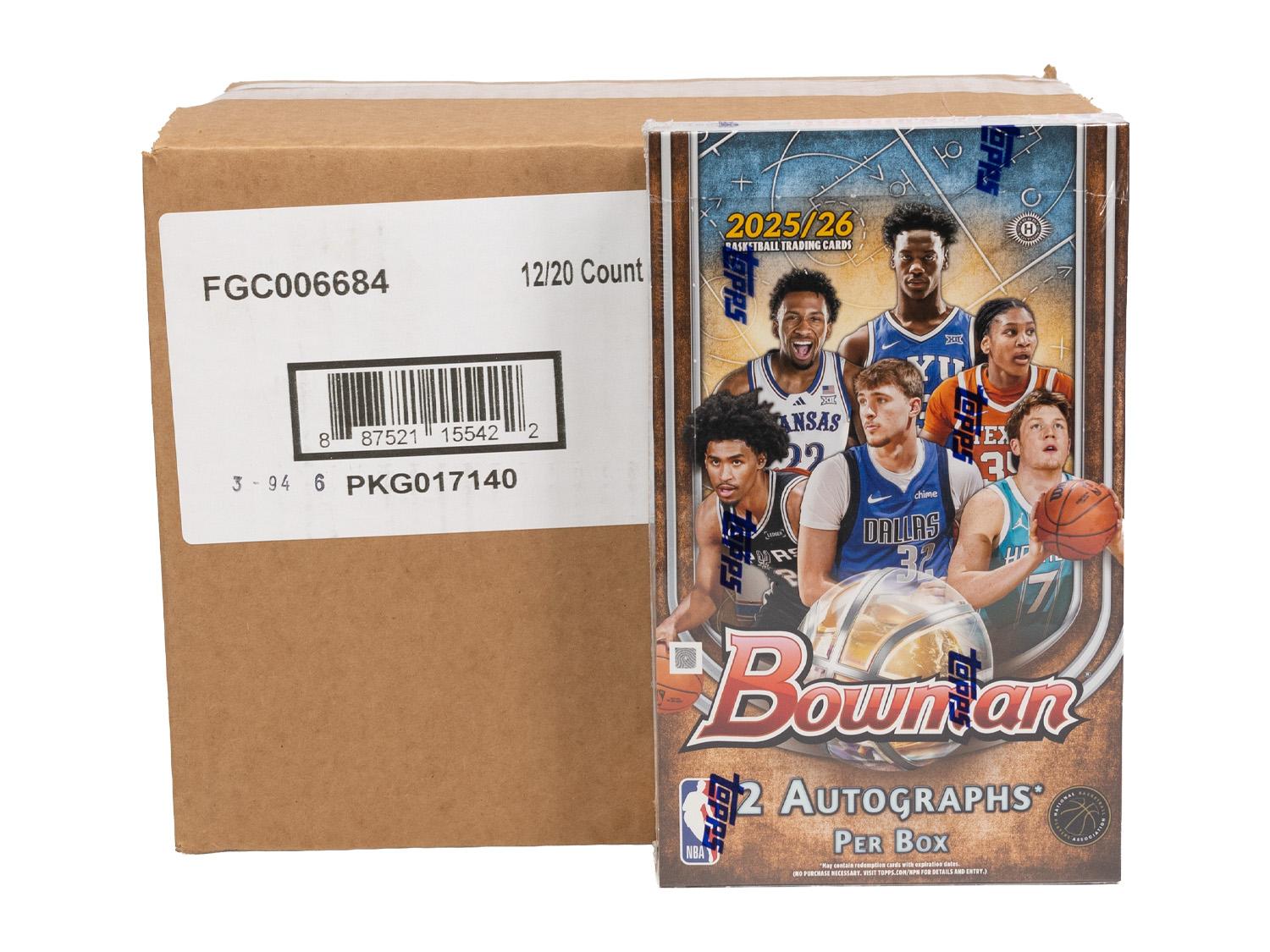 2025/26 Bowman Basketball Hobby 12-Box Case | DA Card World