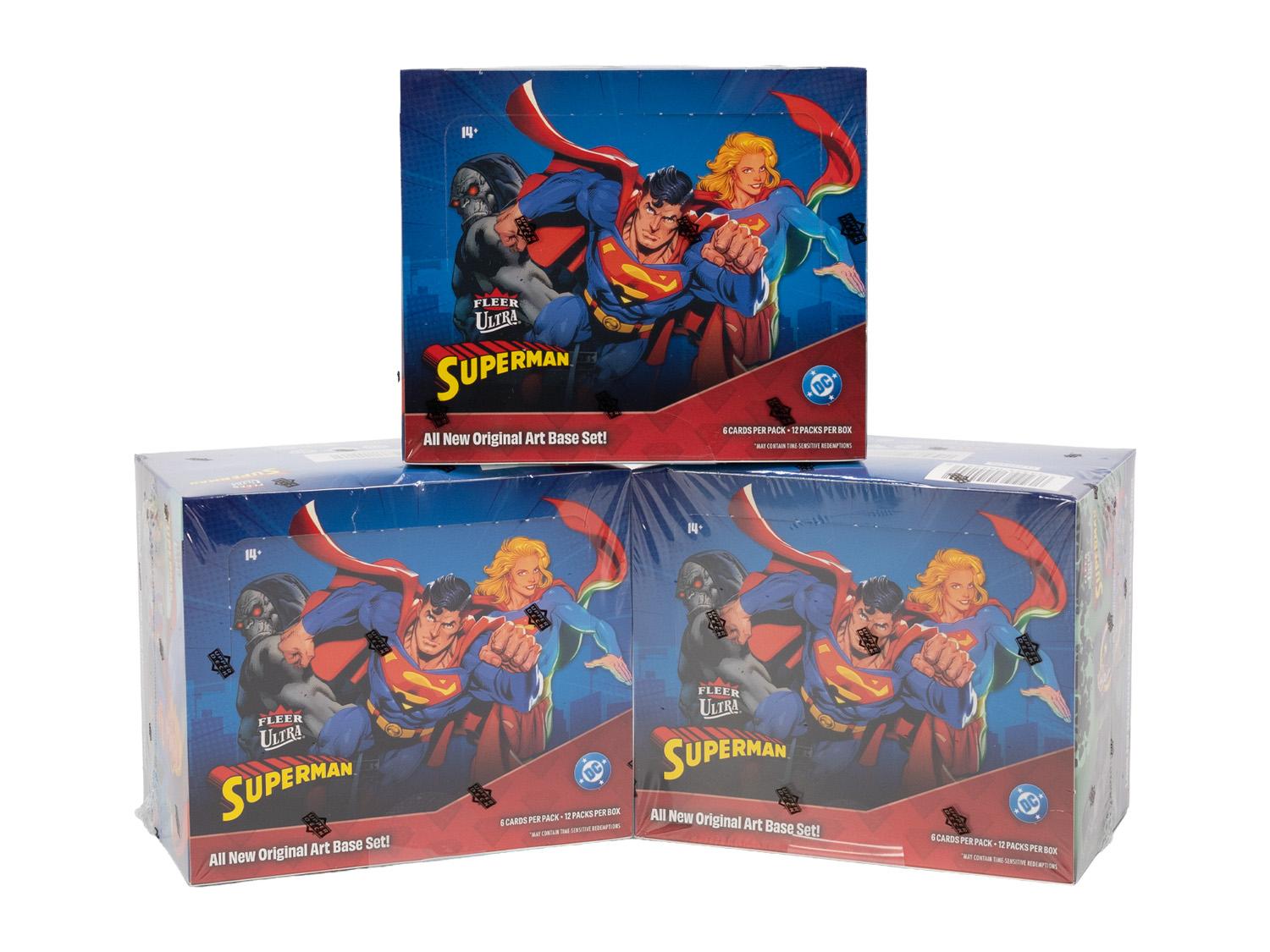 2025 Upper Deck Fleer Ultra Superman Hobby 3-Box 12-Spot Pack