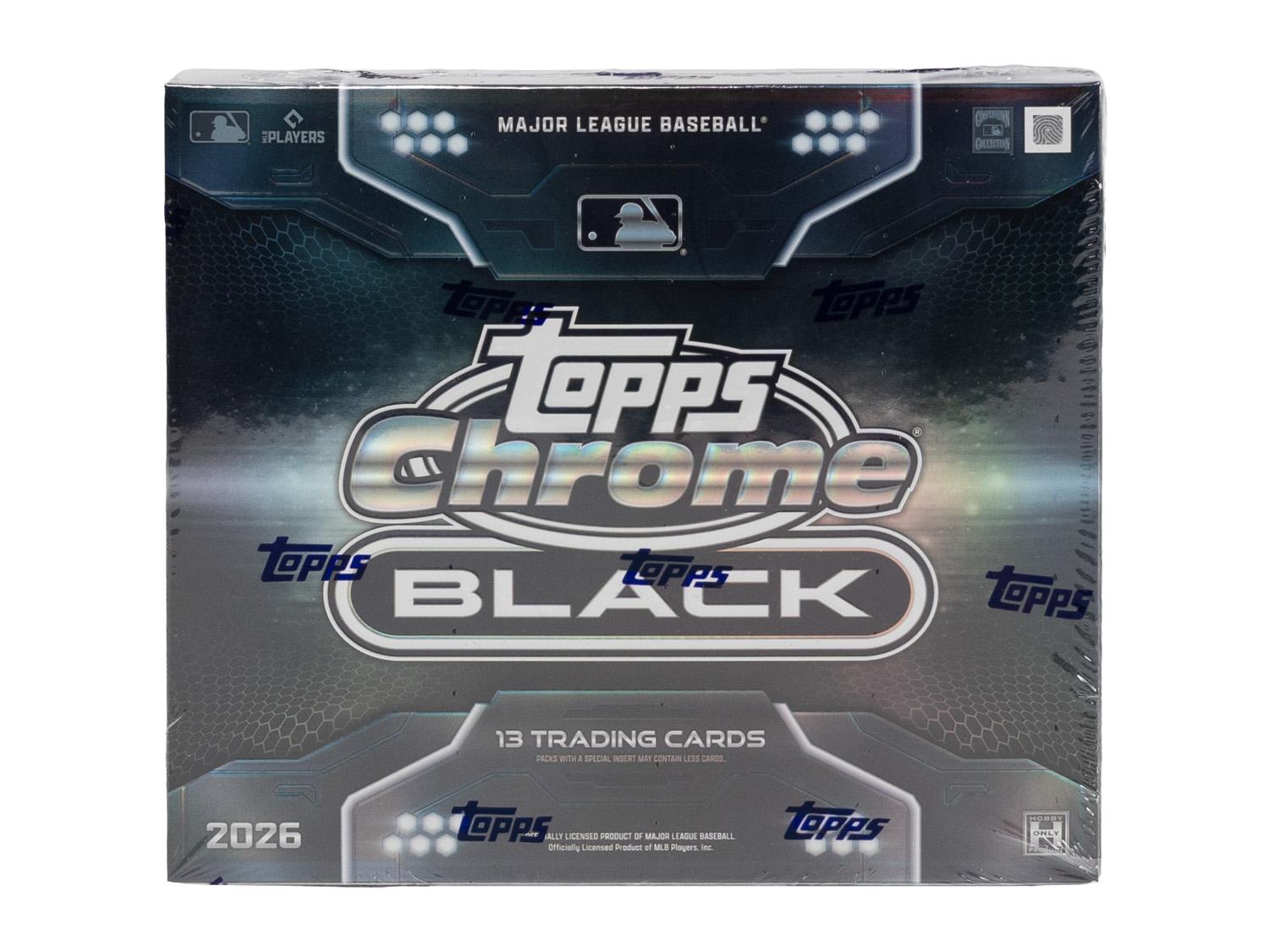 2026 Topps Chrome Black Baseball Hobby Box | DA Card World