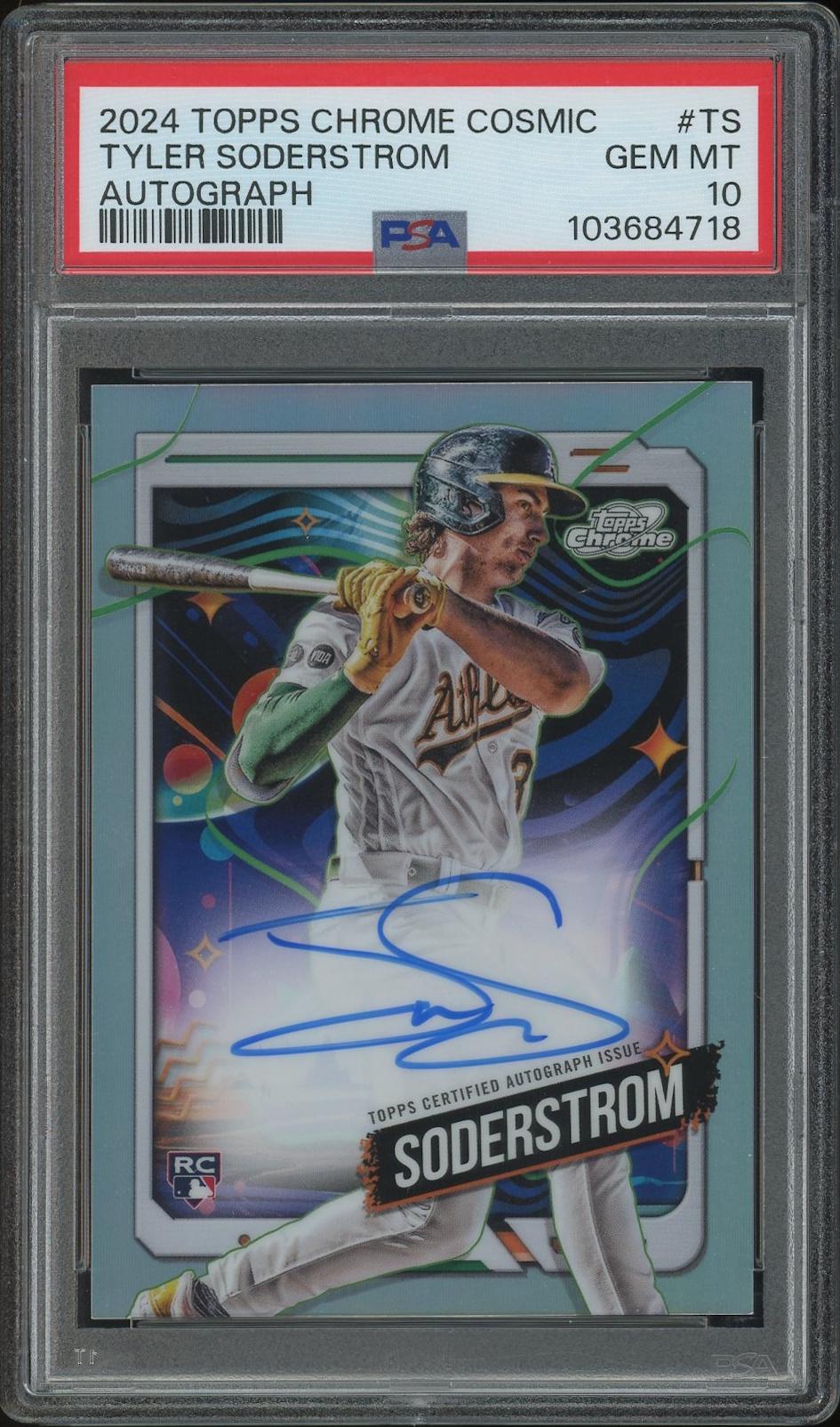 2024 Topps Cosmic Chrome Baseball #CCATS Tyler Soderstrom Rookie