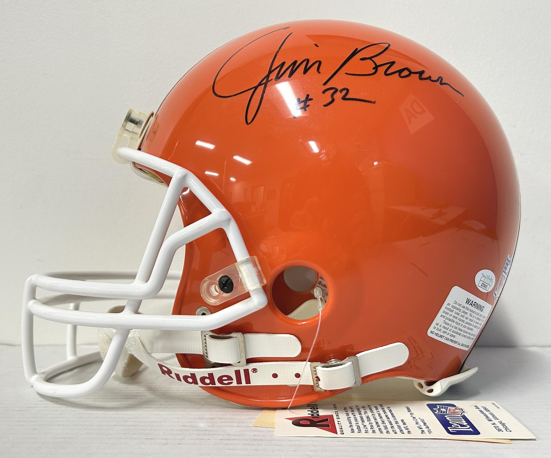 Jim Brown Cleveland Browns Autographed ProLine Helmet JSA ZZ55431