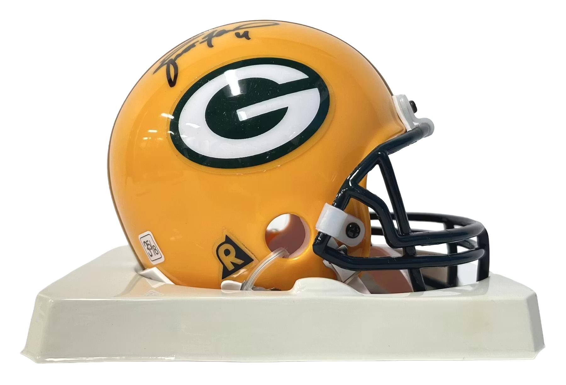 Brett Favre Green Bay Packers Autographed Mini Helmet Favre