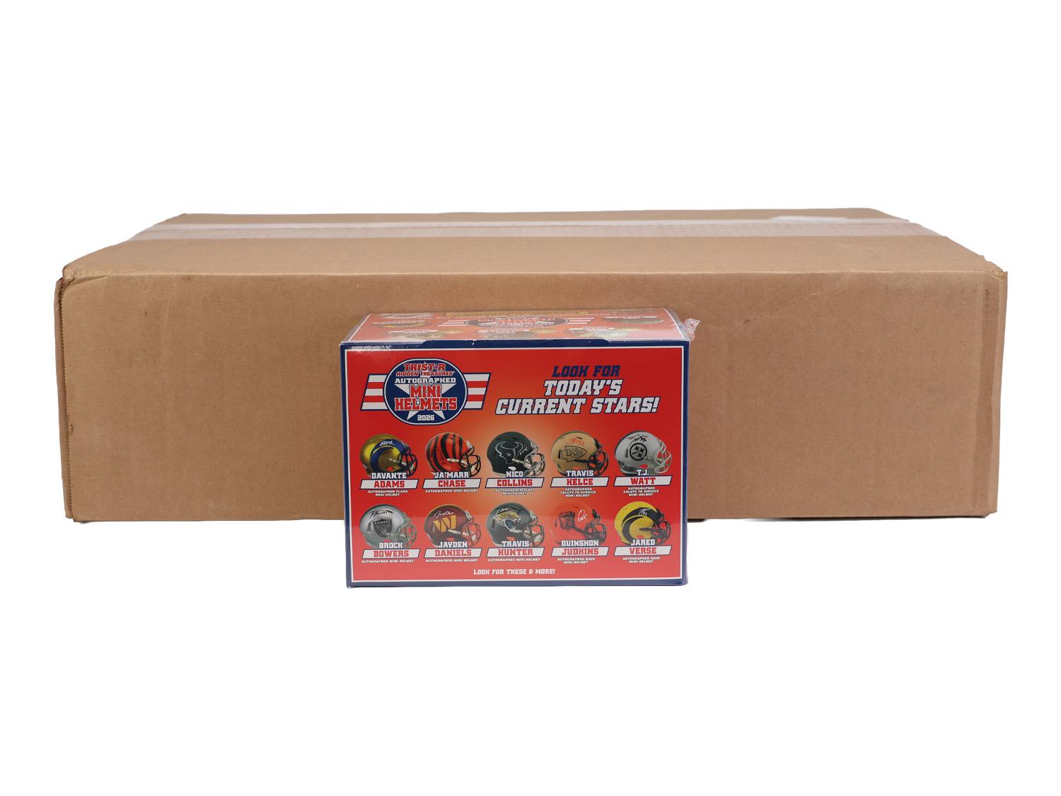 2026 Tristar Hidden Treasures Autographed Football Mini Helmet Hobby 8-Box  Case | DA Card World