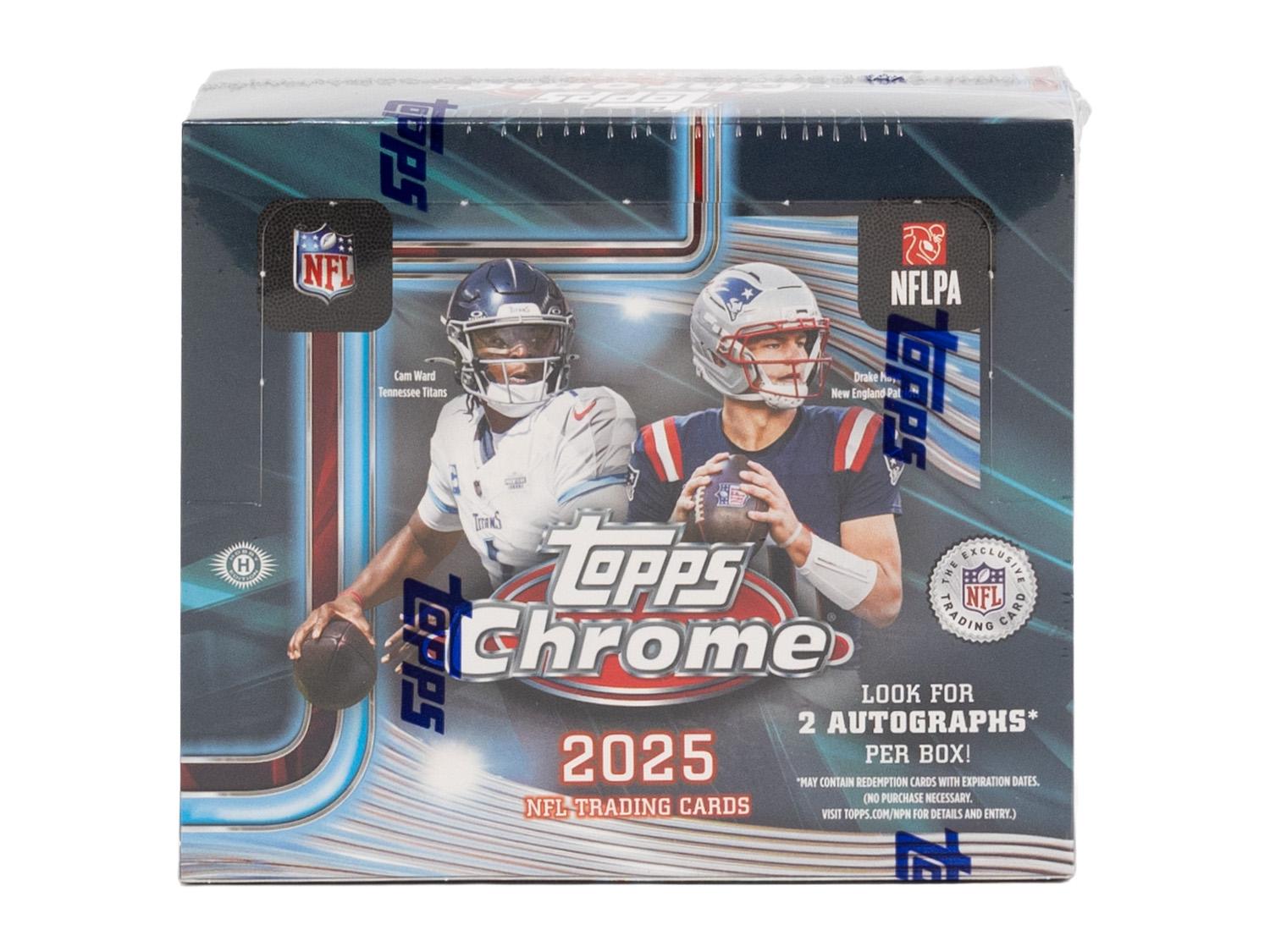 2025 Topps Chrome Football Hobby Jumbo Box | DA Card World