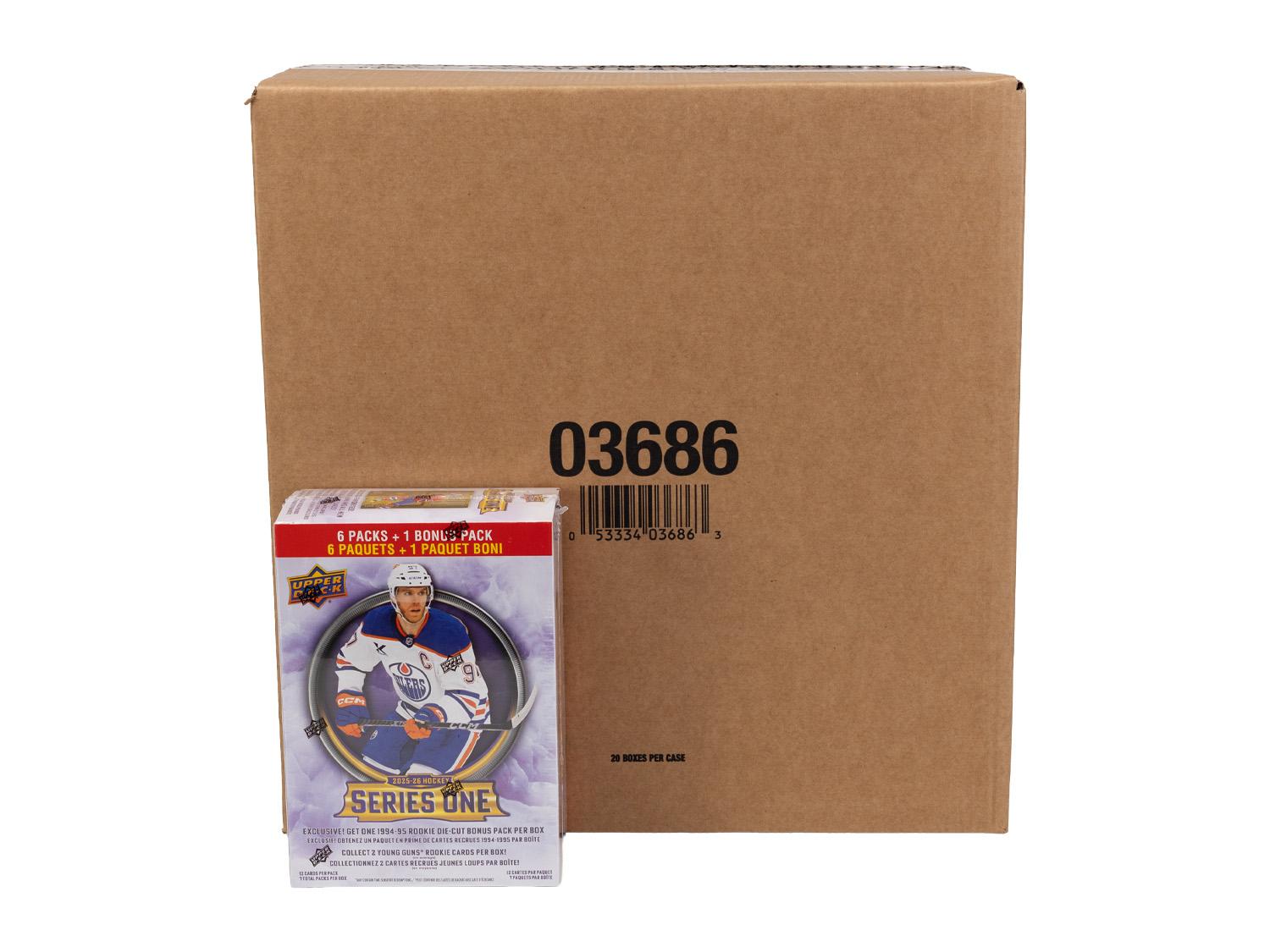 2025/26 Upper Deck Series 1 Hockey Mega 20-Box Case (1994/95