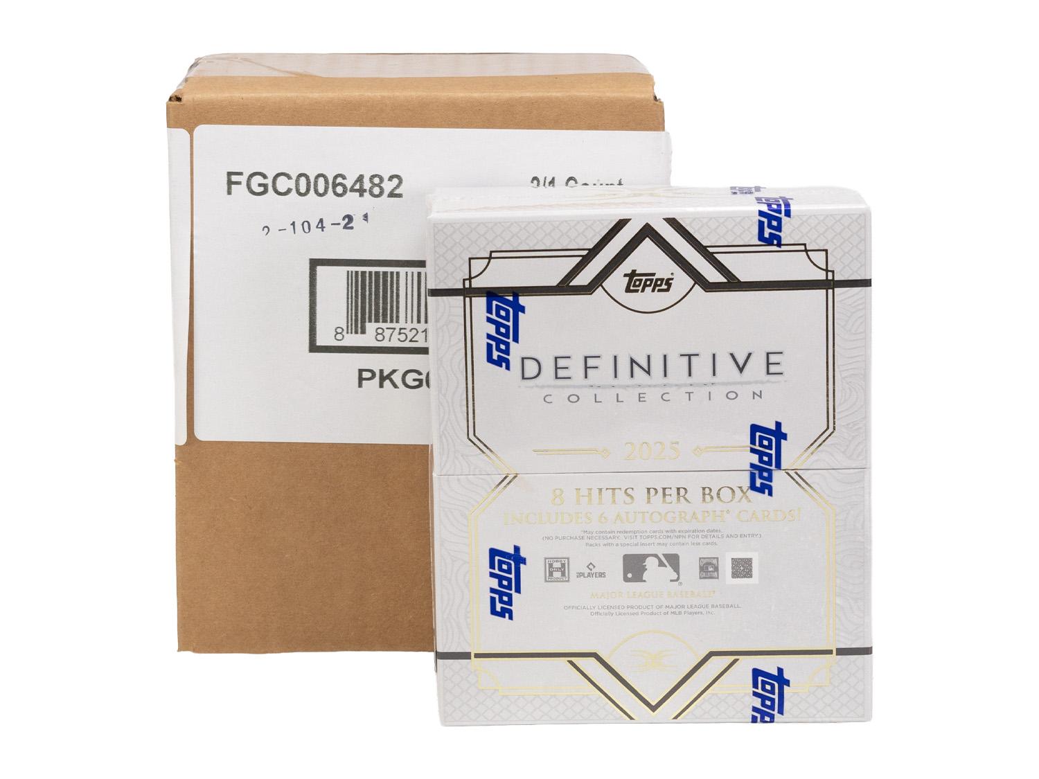 2025 Topps Definitive Collection Baseball Hobby 2-Box Case | DA