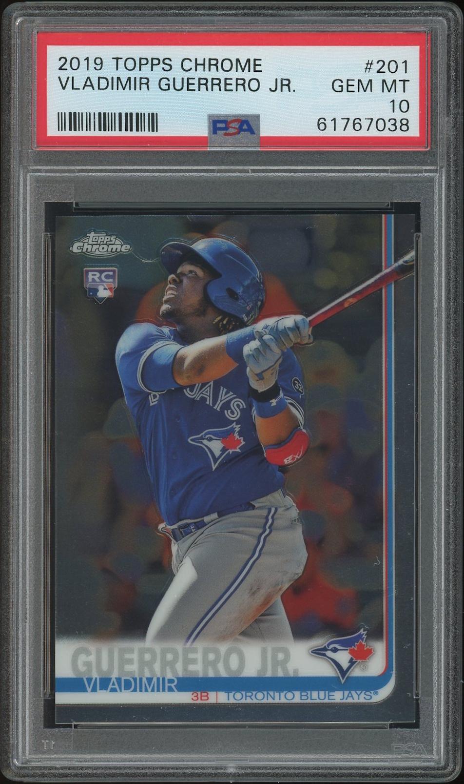 2019 Topps Chrome Baseball #201 Vladimir Guerrero Jr. Rookie PSA