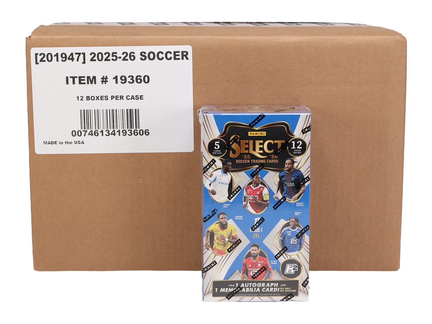 2025/26 Panini Select Ligue 1 Soccer H2 12-Box Case | DA Card World