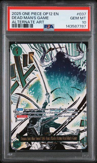 ワンピース カードゲーム 2025 ONE PIECE OP12 JP #037 psa10 2025 PSA 10 Silvers Rayleigh OP12-001 Legacy of the Master One