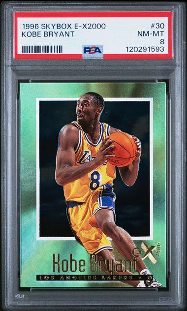 1996 Skybox E-X2000 Kobe Bryant Rookie #30 PSA 8