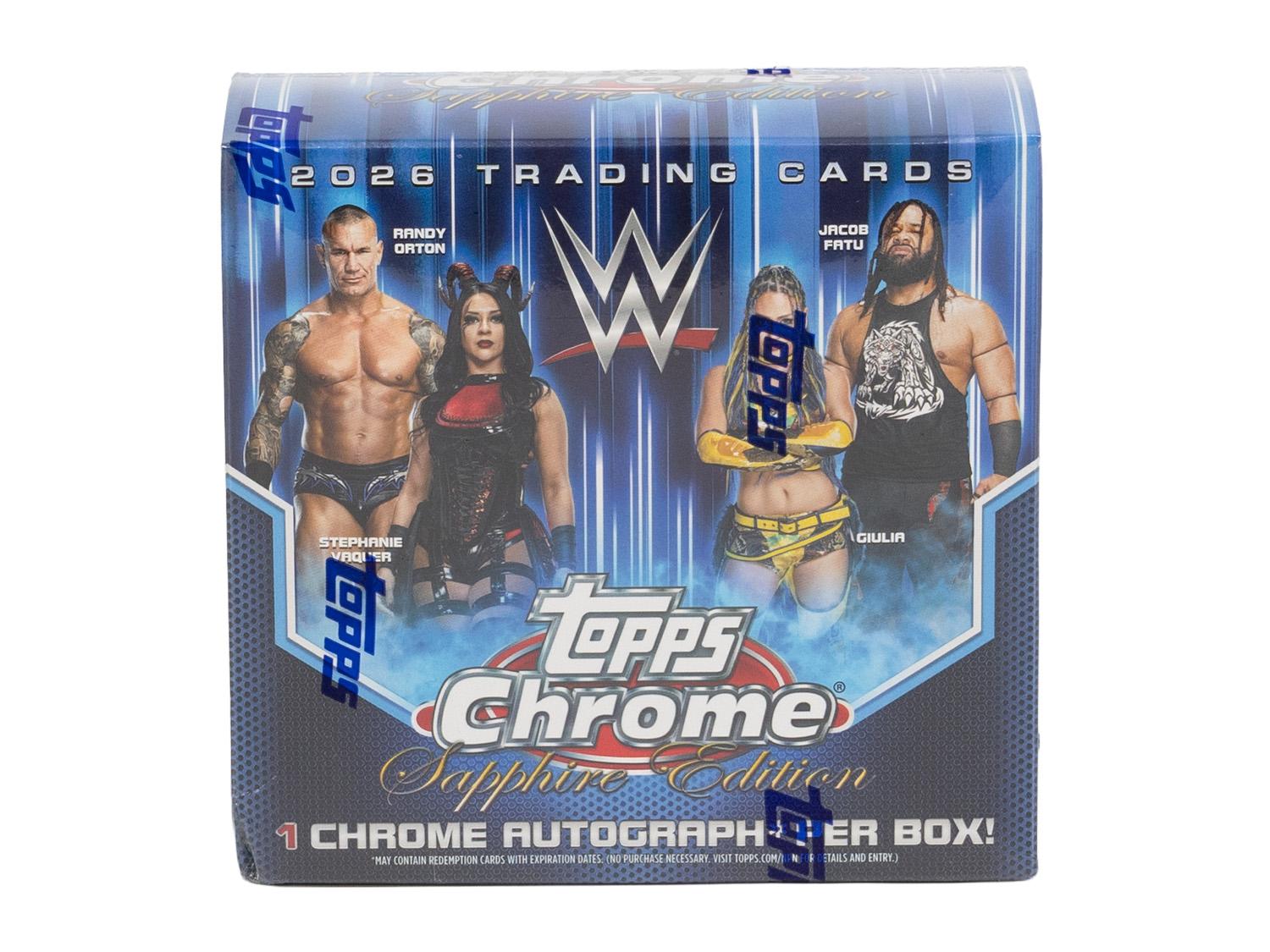 WWE BOXセット 2026 Topps Chrome WWE Wrestling Sapphire Edition Box | DA Card World