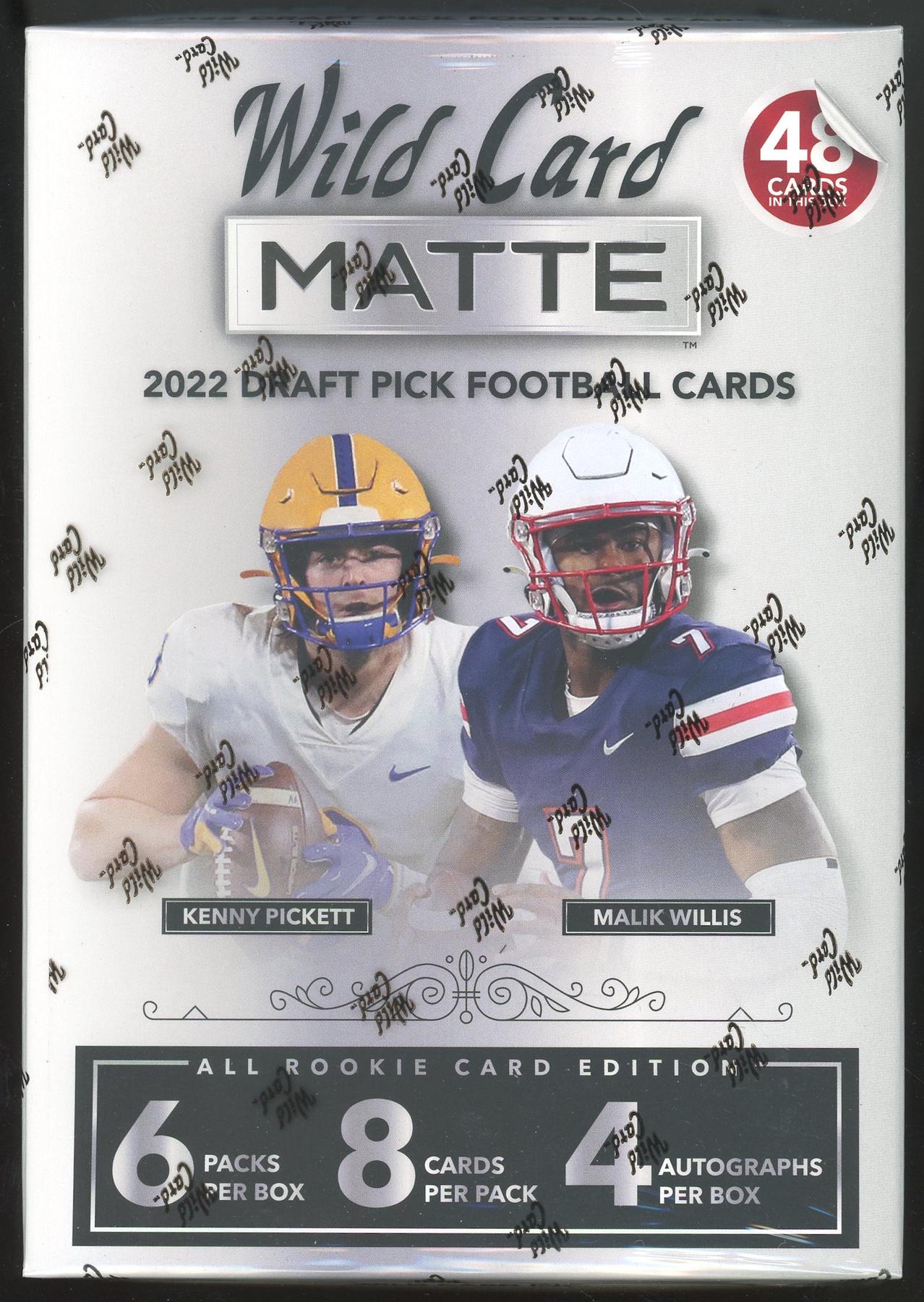 2022 Wild Card Matte Draft Picks Football Mega Box (Silver Box