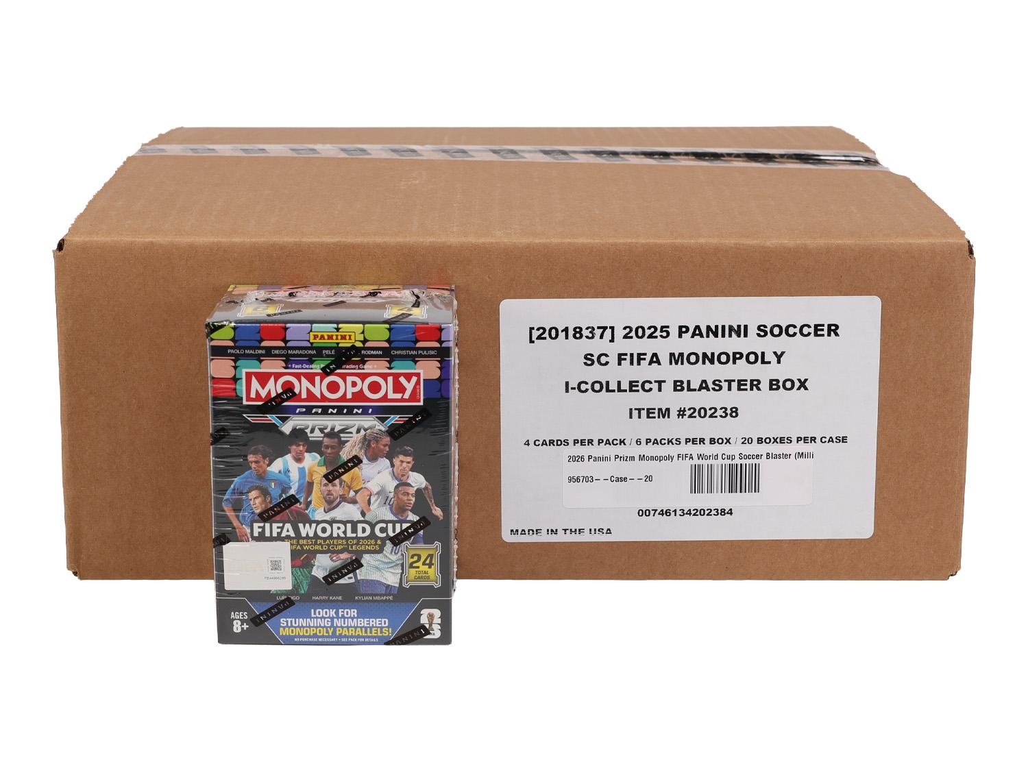 2026 Panini Prizm Monopoly FIFA World Cup Soccer Blaster 20-Box