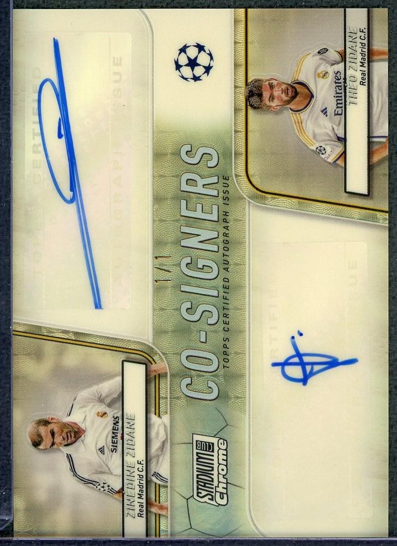 2023/24 Topps Stadium Club Chrome Zinedine Zidane Theo Zidane