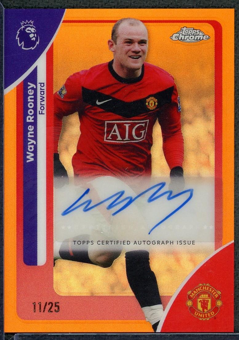 2025/26 Topps Chrome EPL Wayne Rooney Orange Auto /25 | DA Card World