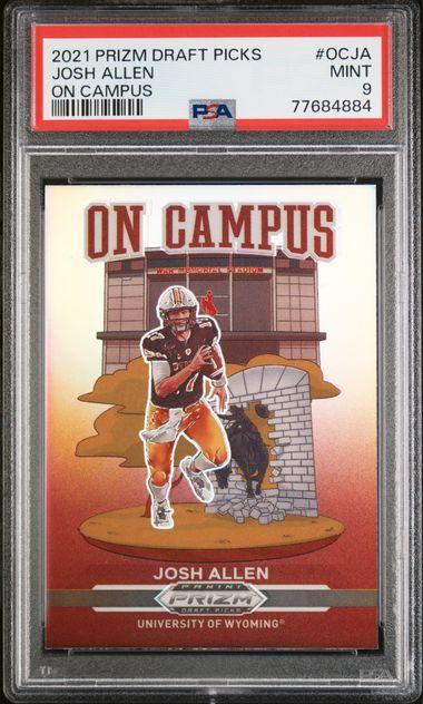 2021 Panini Prizm Draft Picks Josh Allen On Campus #OCJA PSA 9