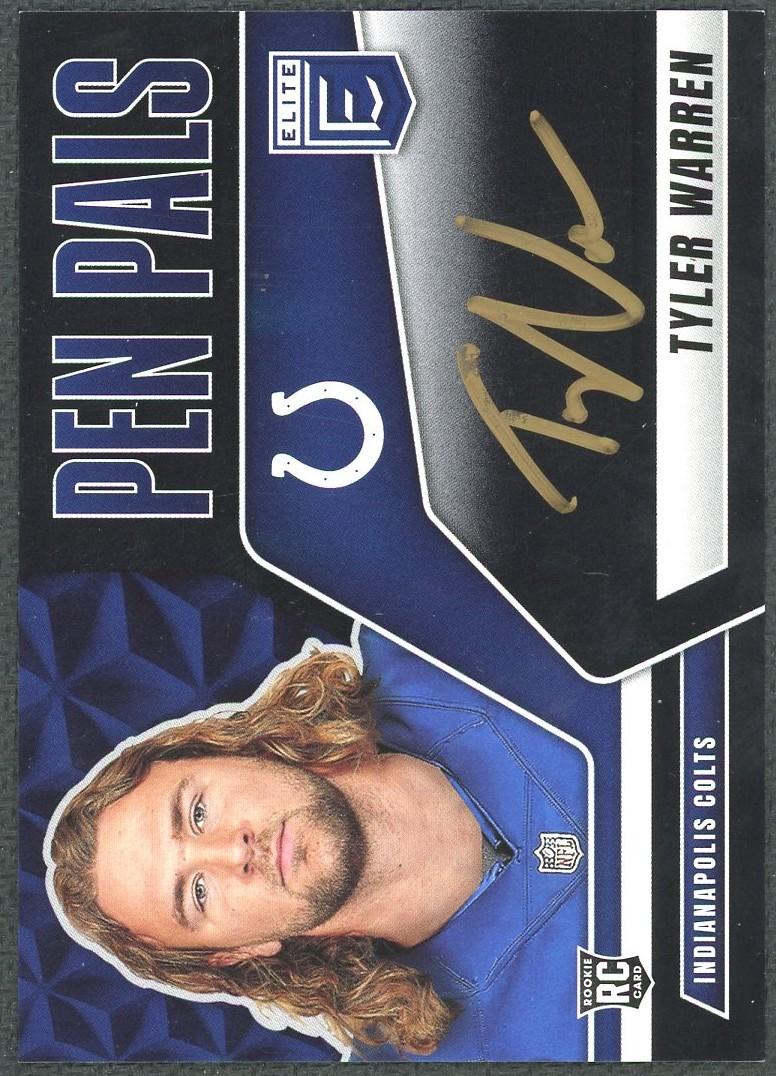 2025 Panini Donruss Elite Tyler Warren Pen Pals Black Gold Ink