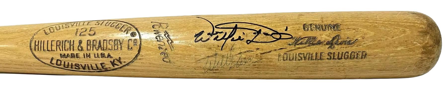 Willie Davis Game Used Autographed 1965-68 Bat PSA/DNA 1B05610
