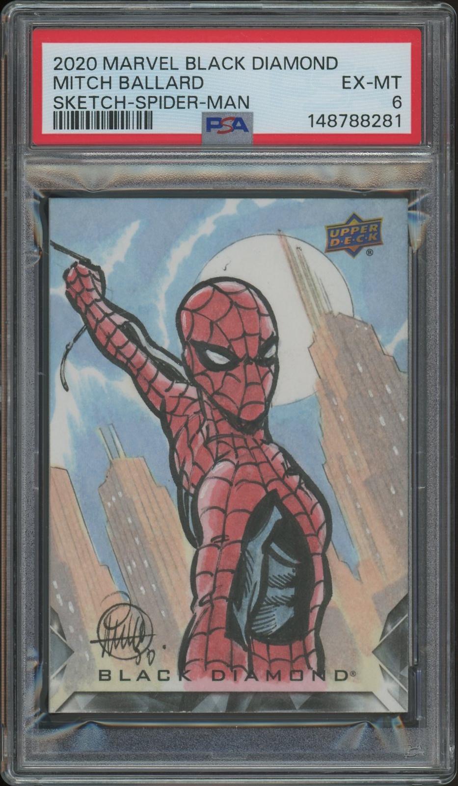 2020 Upper Deck Marvel Black Diamond #SKT1 Mitch Ballard Spider