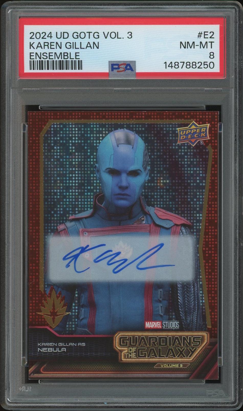 Gillan Karen ネビュラ 直筆サインカード Gillan アベンジャーズ　Karen Autographed Nebula 2 Vol Galaxy the of Guardians 2017 その他