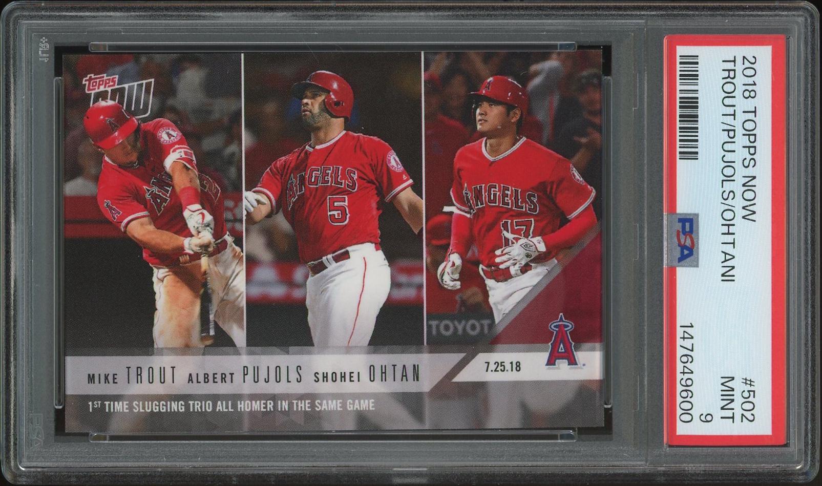 m*e様 2018 Topps Now トラウト/プホルス/大谷 PSA 10 【PSA10 