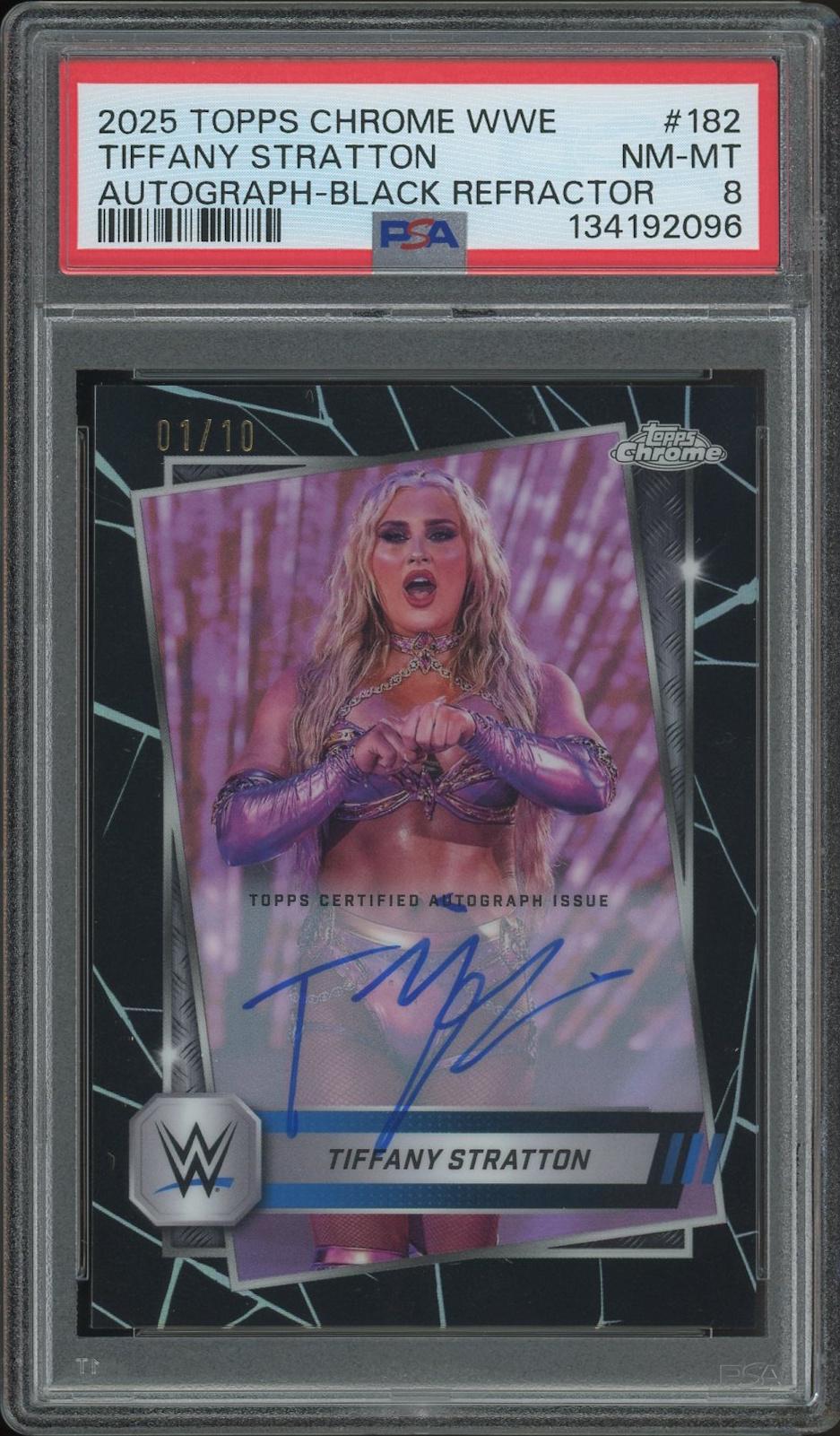2025 Topps Chrome WWE Wrestling #182 Tiffany Stratton Black