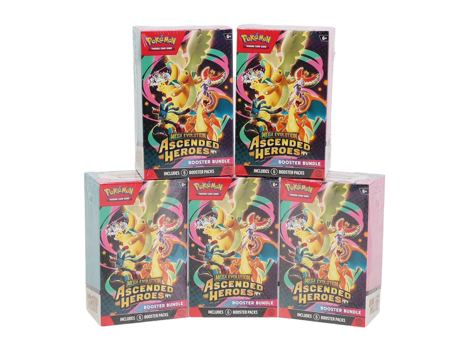 Pokemon Mega Evolution: Ascended Heroes 5-Booster Bundle (30 Packs!)  10-Spot Type Break #6 | DA Card World