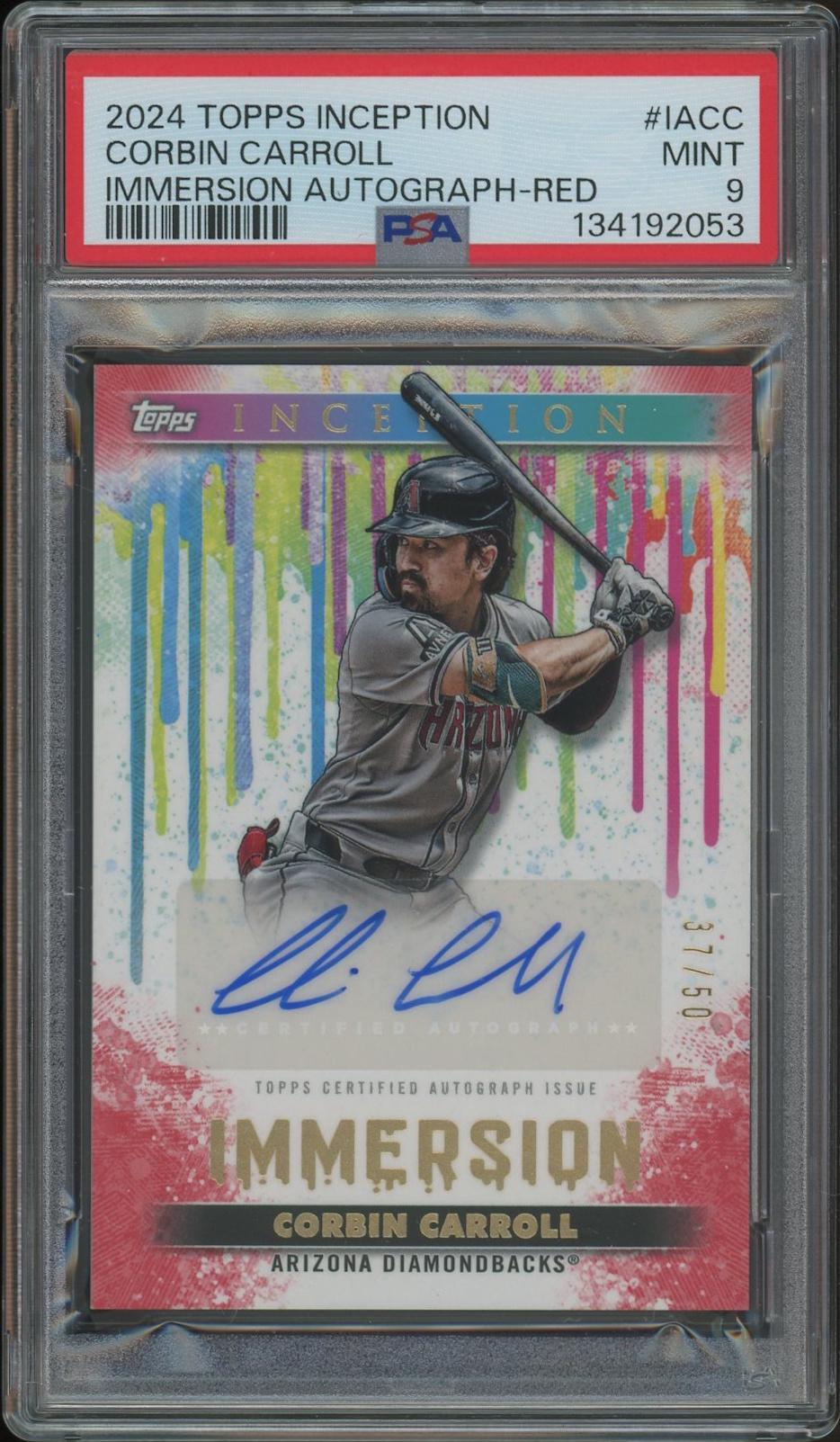 2024 Topps Inception Baseball #IACC Corbin Carroll Red Immersion
