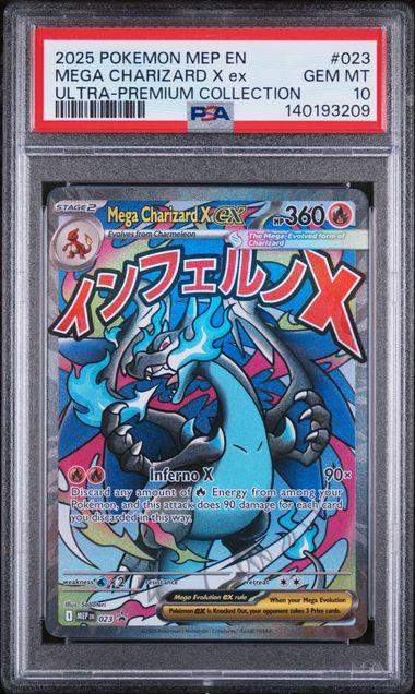 2025 Pokemon Mega Evolution Mega Charizard X ex 023 PSA 10 | DA