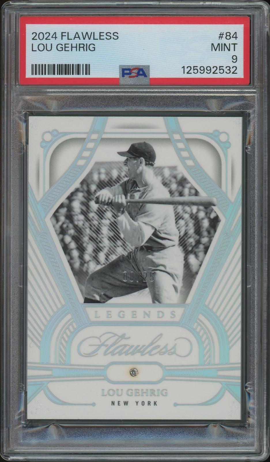 2024 Panini Flawless Baseball #84 Lou Gehrig Legends Diamond #08