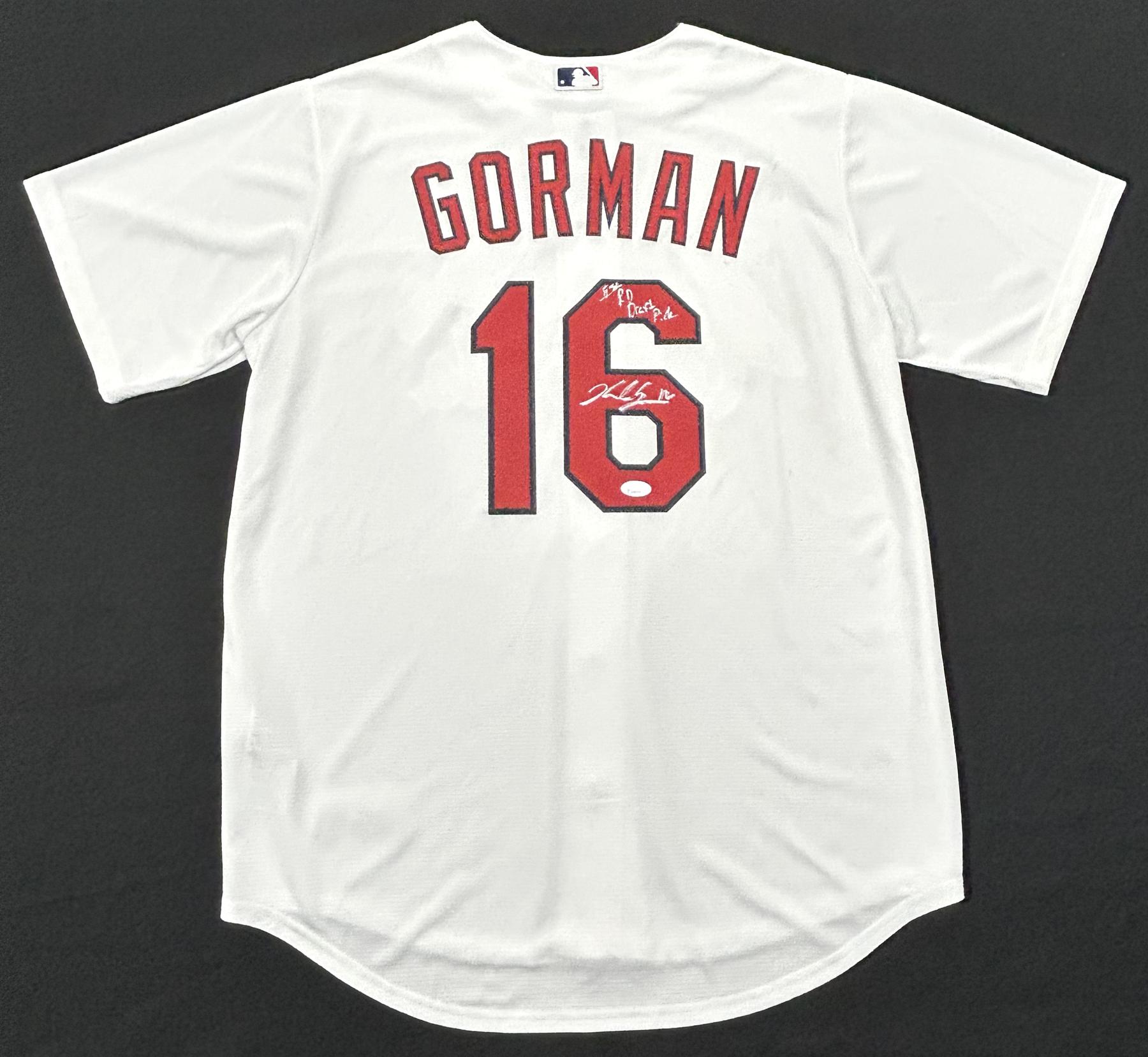 Nolan Gorman St. Louis Cardinals Autographed Jersey (1st Rd Pick