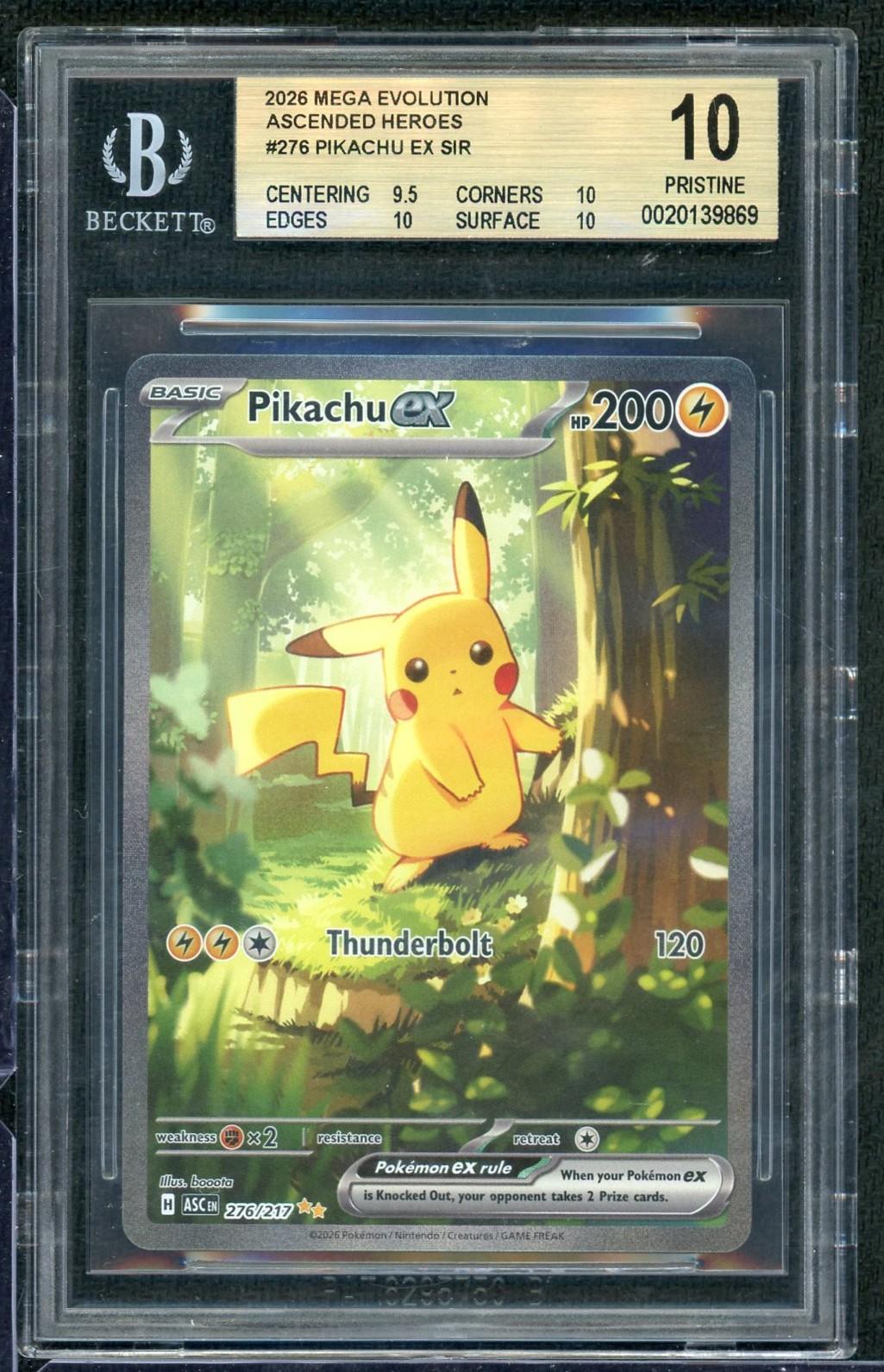 2026 Pokemon Ascended Heroes Pikachu EX Special Illustration Rare