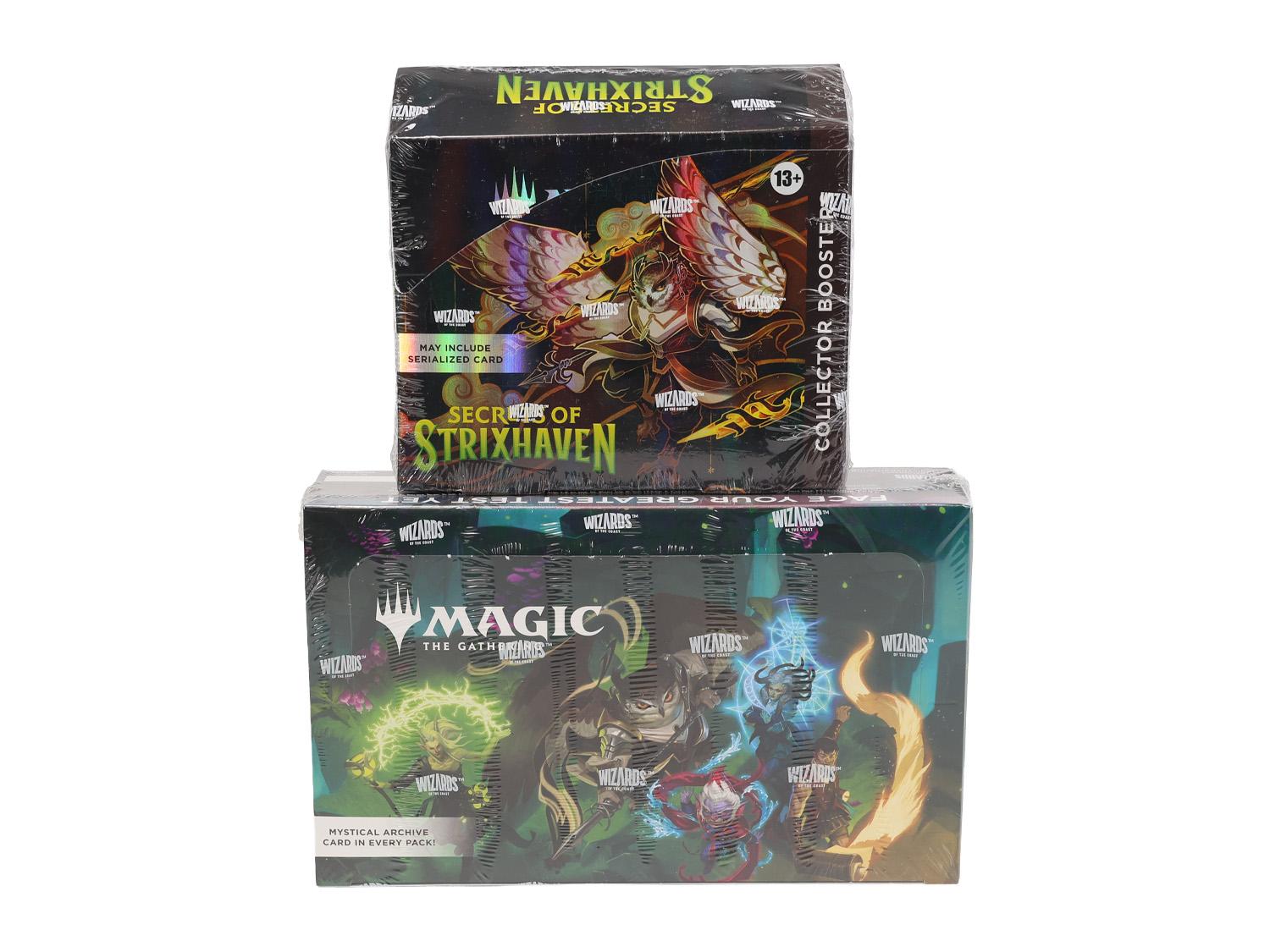Magic the Gathering Secrets of Strixhaven Play & Collector Booster 2-Box  8-Spot Color Break #1 | DA Card World
