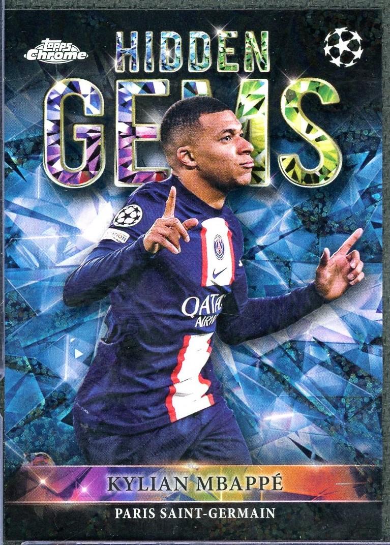キリアン・エムバペ topps Chrome Kylian Mbappe 2022/23 Topps Chrome Kylian Mbappe Hidden Gems #HG-7 | DA Card World
