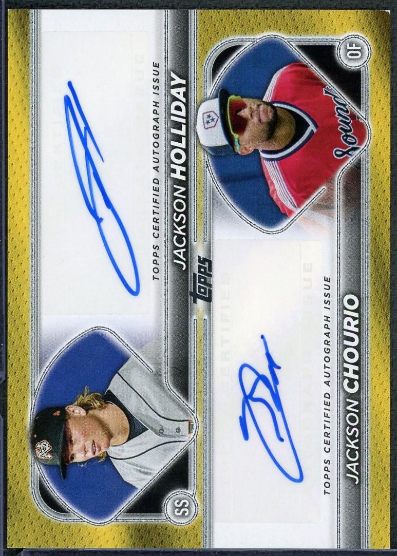 2024 Topps Pro Debut Jackson Holliday Jackson Chourio Dual Auto