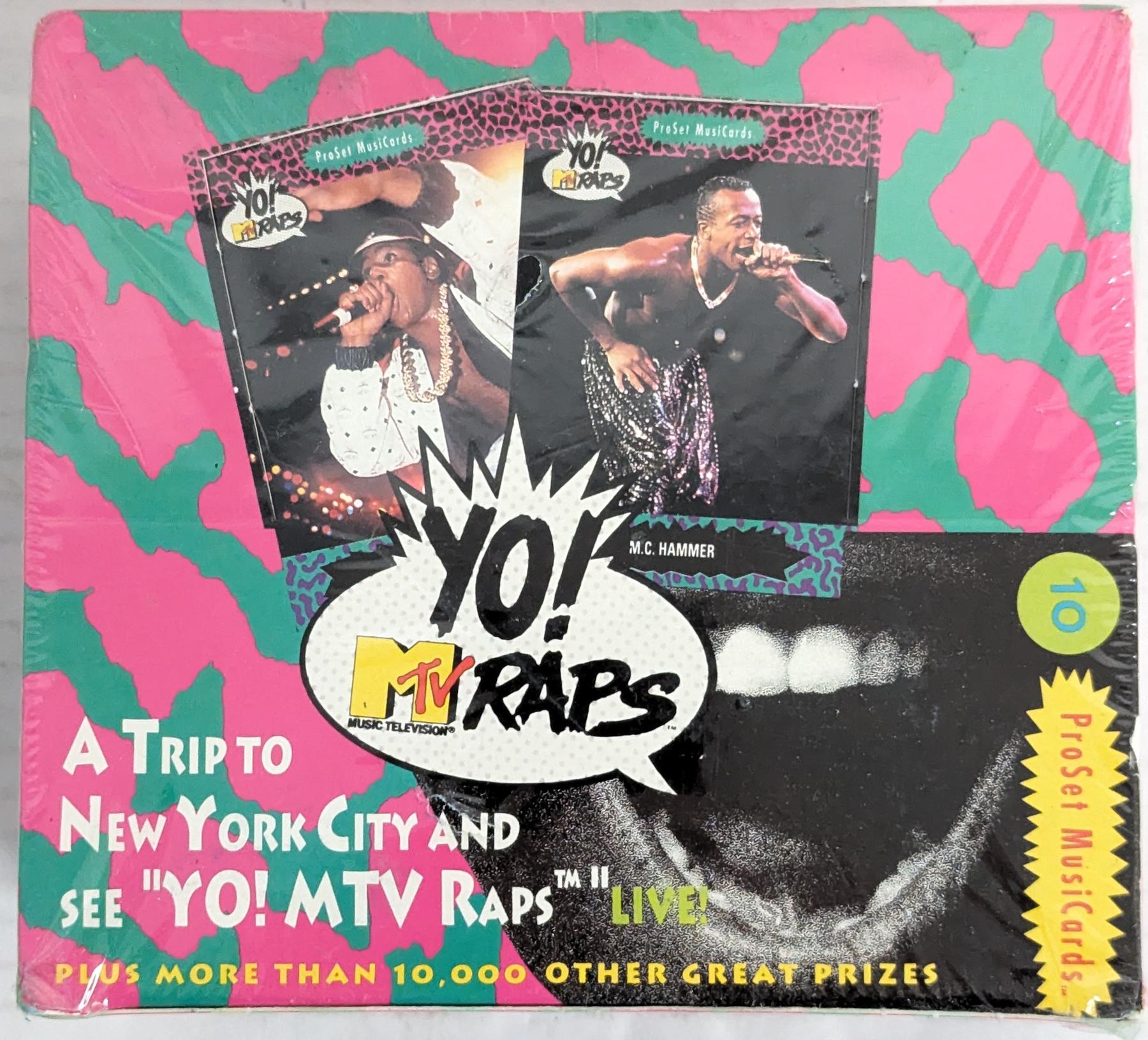 1992 Pro Set Yo! MTV Raps Super Stars Hobby Box (Reed Buy) | DA