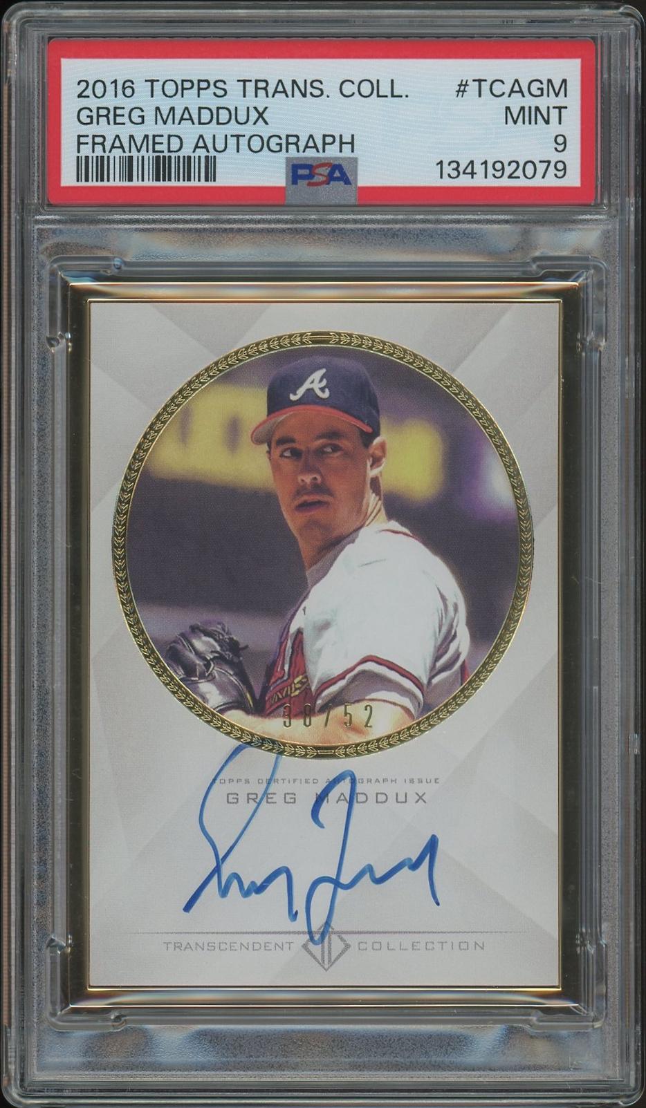 2016 Topps Transcendent Collection Baseball #TCAGM Greg Maddux