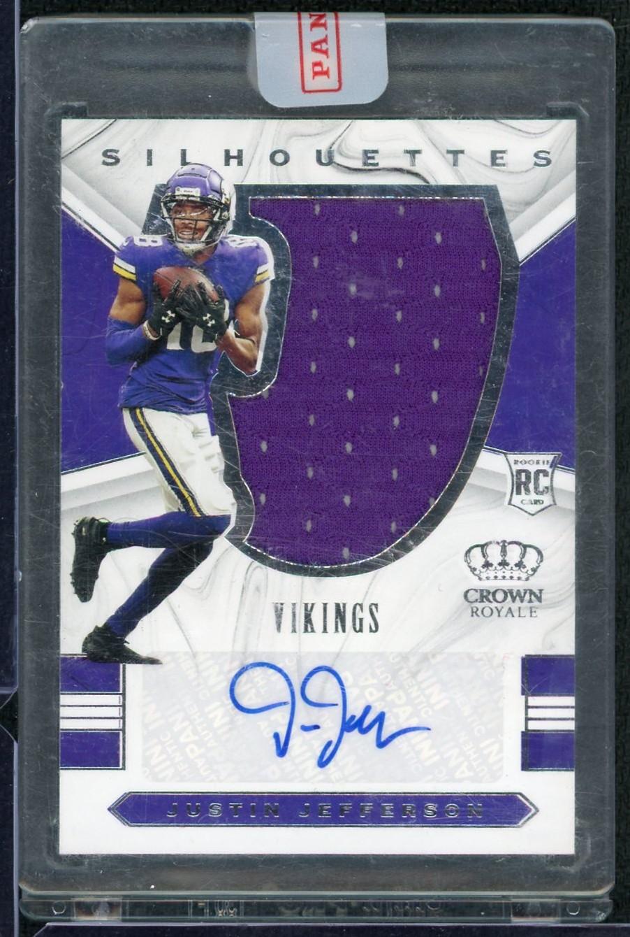 2020 Panini Crown Royale Justin Jefferson Silhouettes Rookie Patch
