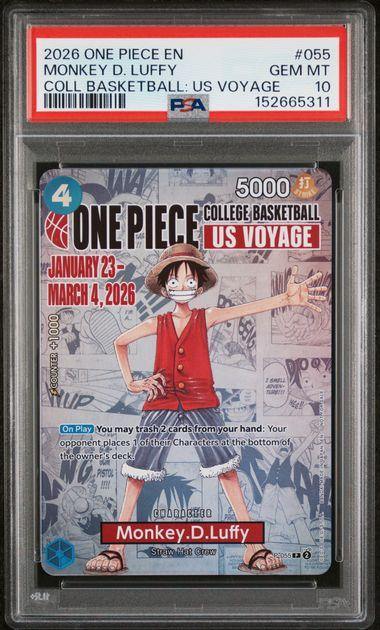 2026 ONE PIECE EN MONKEY D. LUFFY　バスケルフィ 2026 One Piece EN Monkey D. Luffy College Basketball US Voyage P